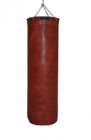  Боксерский мешок РОККИ натуральная кожа 140 см, диаметр 40 см терракот