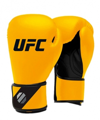  Перчатки UFC тренировочные для спарринга 14 унций Желтый