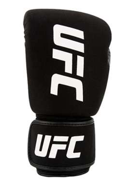  Перчатки UFC для бокса и ММА. Размер REG черный