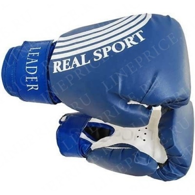  Перчатки боксерские LEADER 12 унций, синий